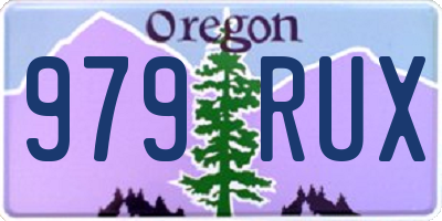 OR license plate 979RUX
