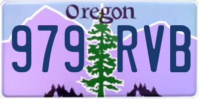 OR license plate 979RVB