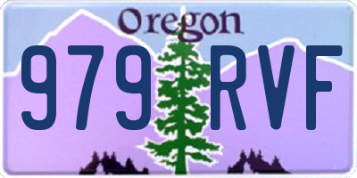 OR license plate 979RVF