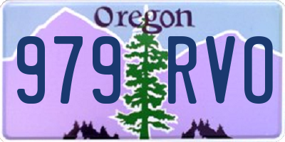 OR license plate 979RVO
