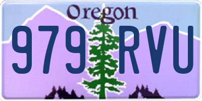 OR license plate 979RVU