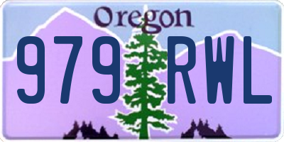 OR license plate 979RWL