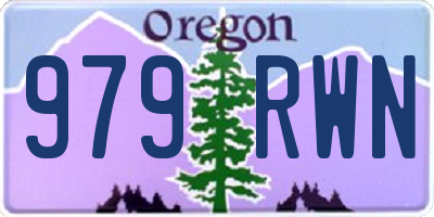 OR license plate 979RWN