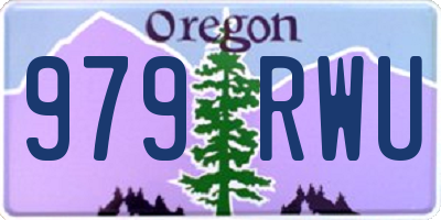OR license plate 979RWU