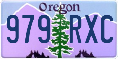 OR license plate 979RXC