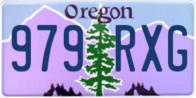 OR license plate 979RXG