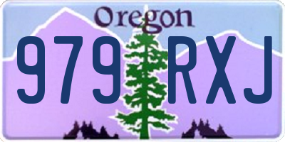 OR license plate 979RXJ