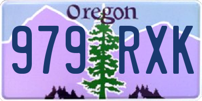 OR license plate 979RXK