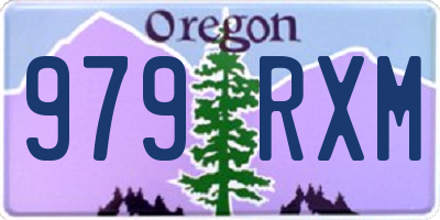 OR license plate 979RXM