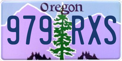 OR license plate 979RXS