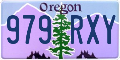 OR license plate 979RXY