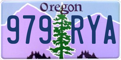 OR license plate 979RYA