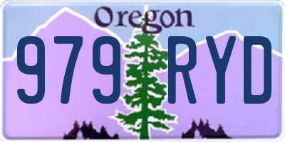 OR license plate 979RYD