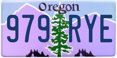 OR license plate 979RYE