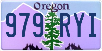 OR license plate 979RYI