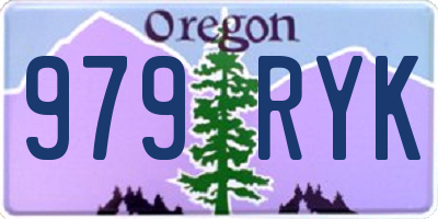 OR license plate 979RYK