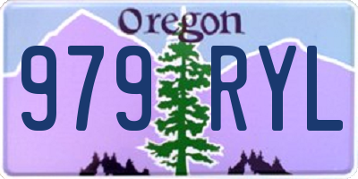 OR license plate 979RYL