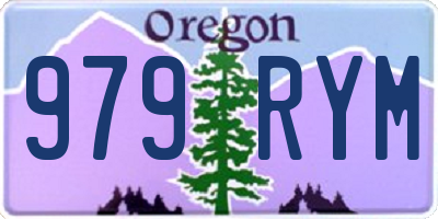 OR license plate 979RYM