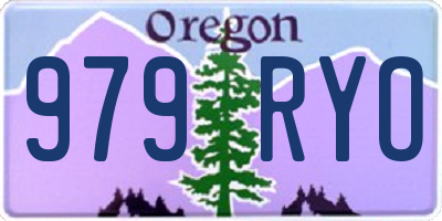 OR license plate 979RYO