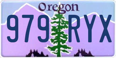 OR license plate 979RYX