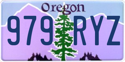 OR license plate 979RYZ