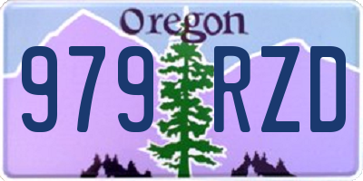 OR license plate 979RZD