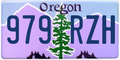 OR license plate 979RZH