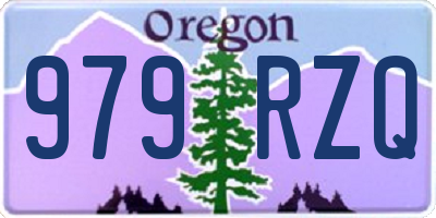 OR license plate 979RZQ