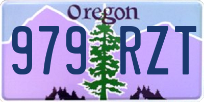 OR license plate 979RZT