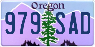 OR license plate 979SAD