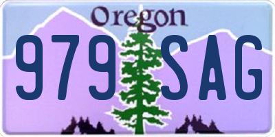 OR license plate 979SAG