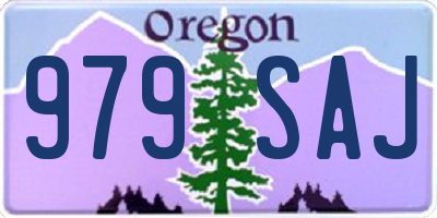 OR license plate 979SAJ