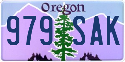 OR license plate 979SAK