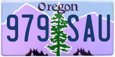 OR license plate 979SAU