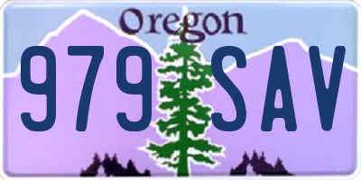 OR license plate 979SAV