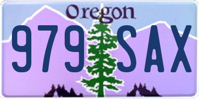 OR license plate 979SAX