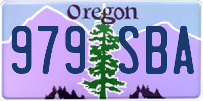 OR license plate 979SBA