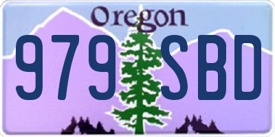 OR license plate 979SBD