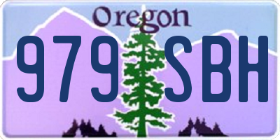 OR license plate 979SBH