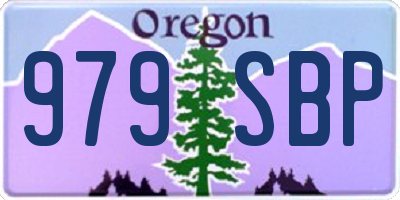 OR license plate 979SBP