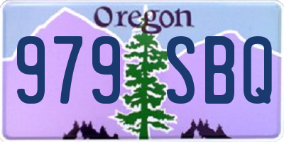 OR license plate 979SBQ
