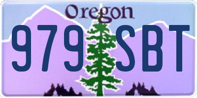 OR license plate 979SBT