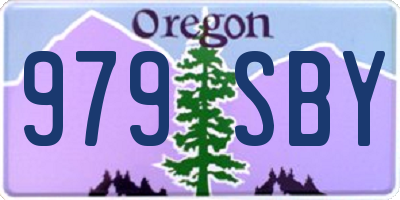 OR license plate 979SBY