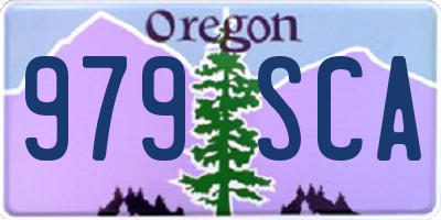 OR license plate 979SCA