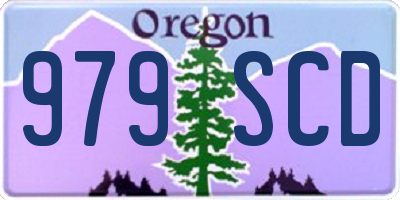OR license plate 979SCD