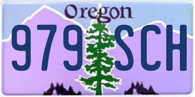 OR license plate 979SCH