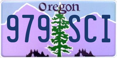OR license plate 979SCI