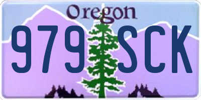 OR license plate 979SCK