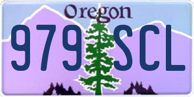 OR license plate 979SCL