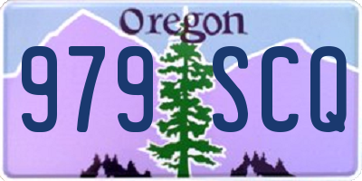 OR license plate 979SCQ
